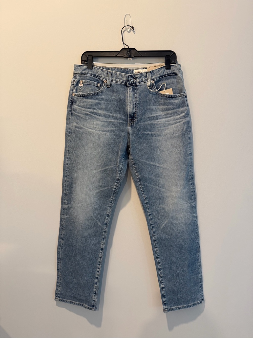 Ag Adriano Goldschmied Women's Straight Light Blue Jeans